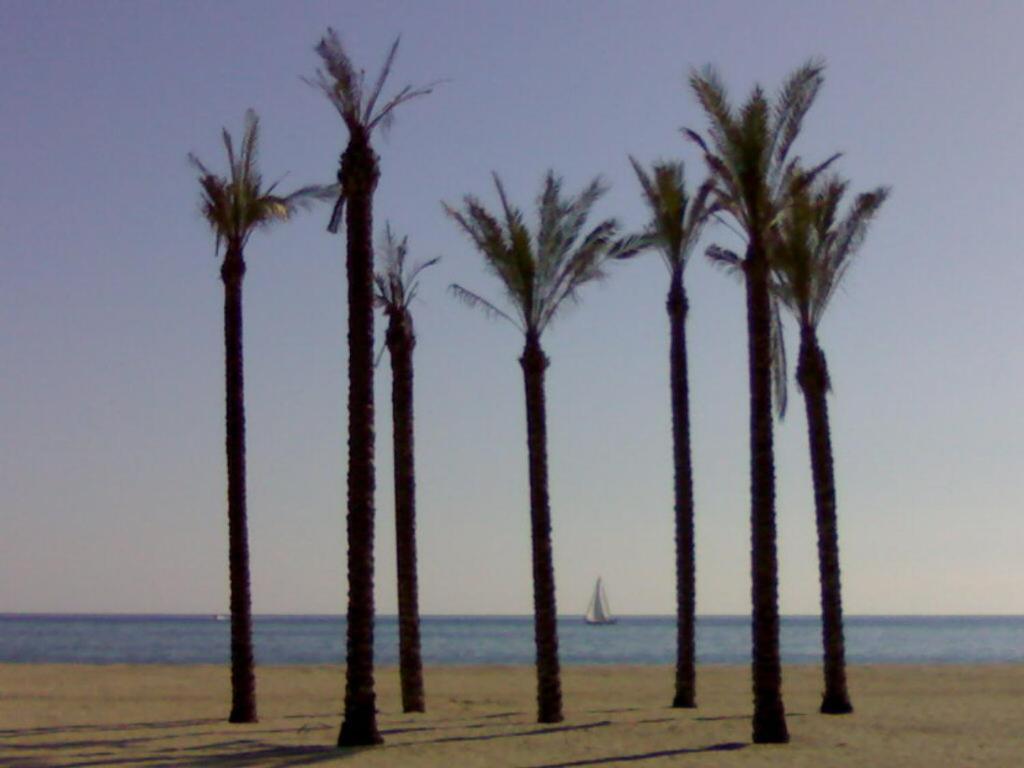 Atractivo Apartamento En La Playa Con Parking Roquetas de Mar Exteriör bild